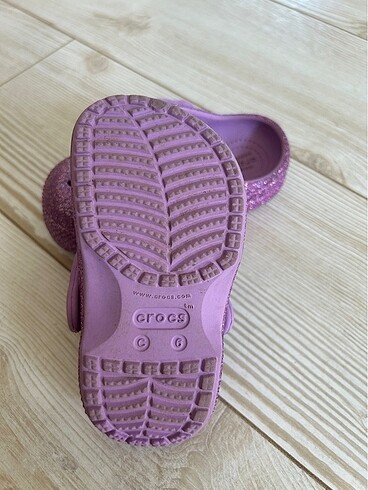 22 Beden Crocs Baya Glitter Bebek Terlik