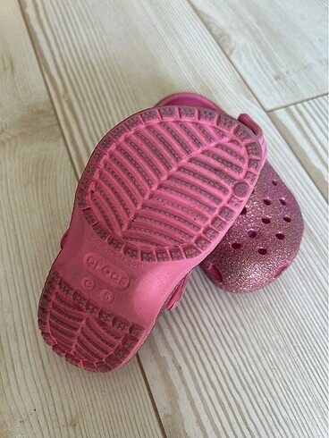 20 Beden pembe Renk Crocs Bebek Terlik