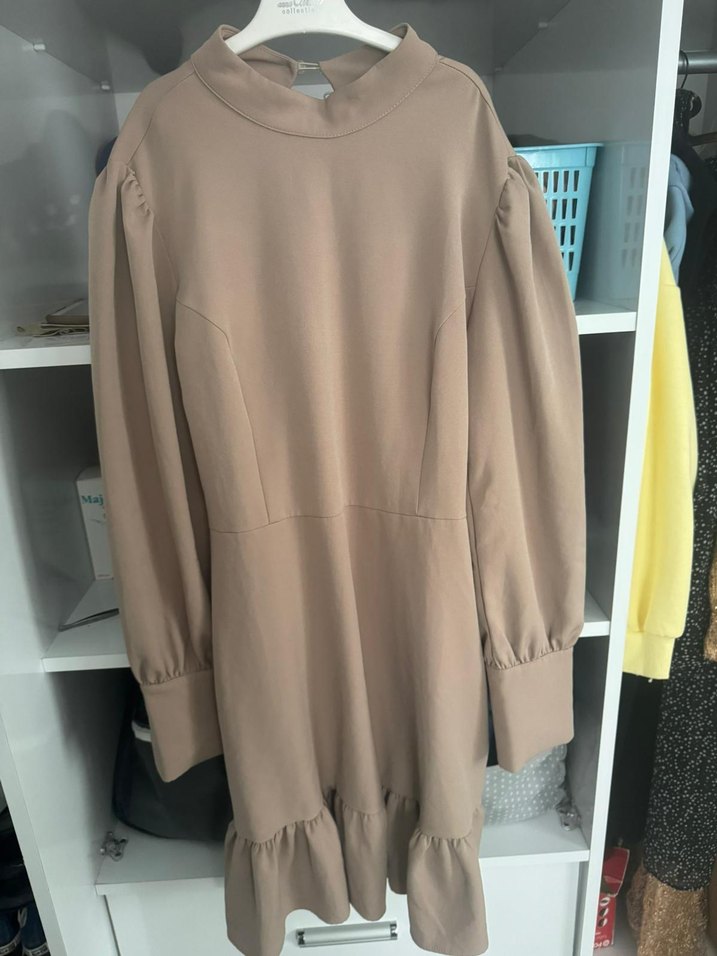 Bej Kadın Elbise - Görsel 3