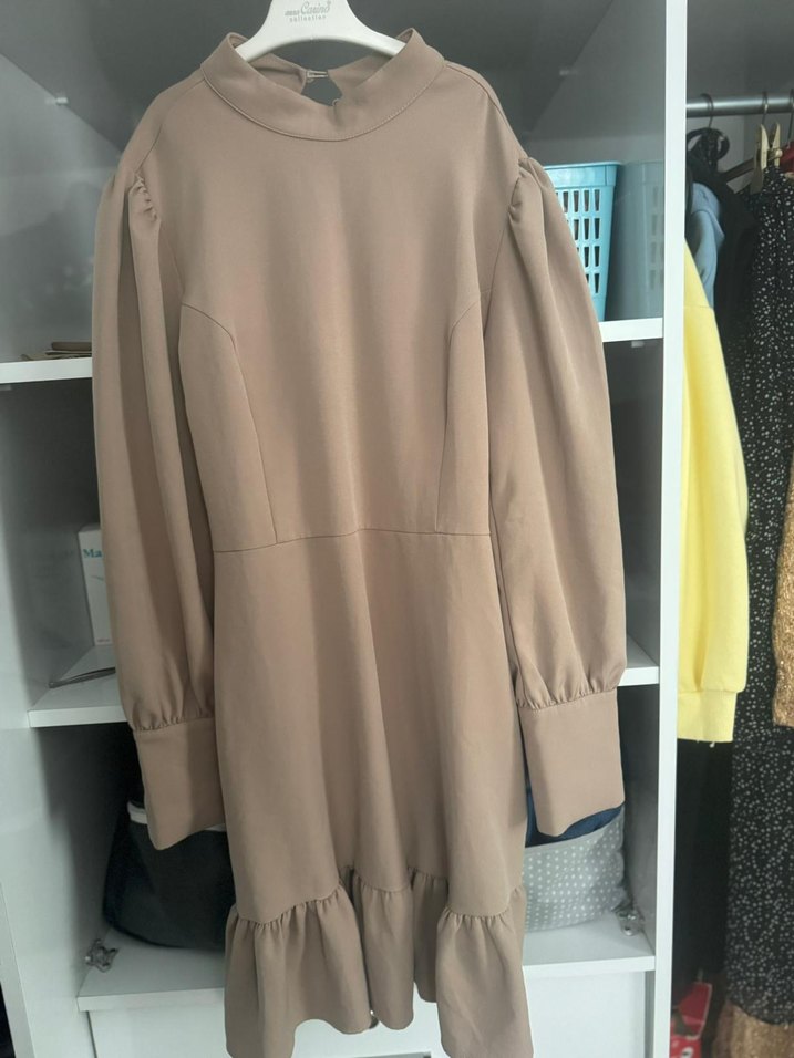 Bej Kadın Elbise - Görsel 2