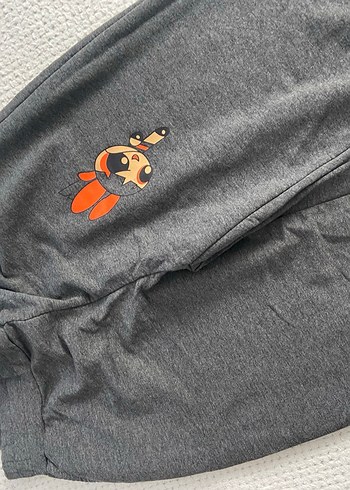 Gri Nakışlı Kız Eşofman Takımı - Görsel 3