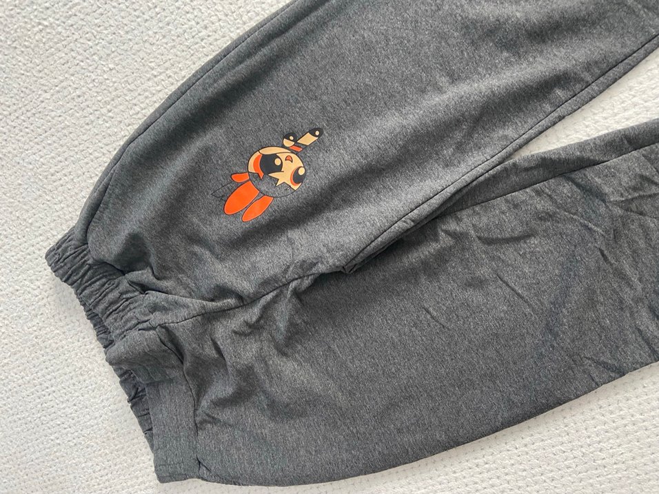 Gri Nakışlı Kız Eşofman Takımı - Görsel 3