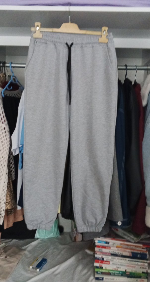 Gri Kadın Rahat Kesim Eşofman Altı - Görsel 3