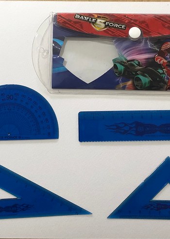 Mavi Renkli Okul Geometri Seti - Görsel 2