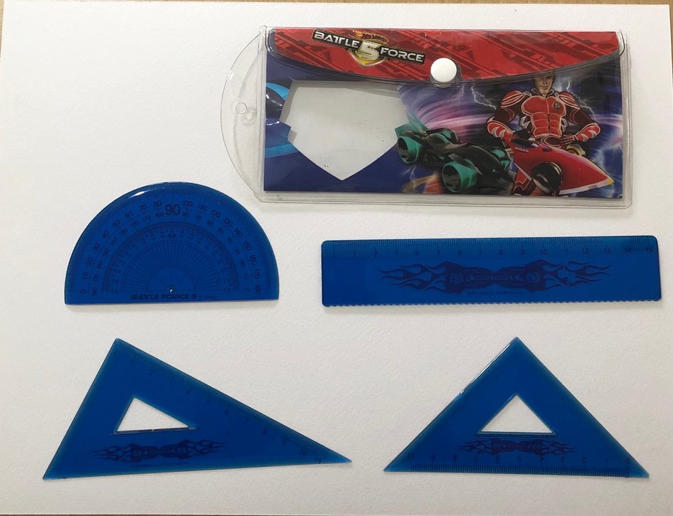 Mavi Renkli Okul Geometri Seti - Görsel 2