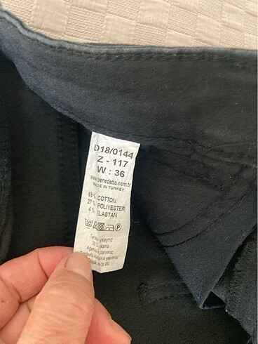 36 Beden siyah Renk Likralı siyah kot pantolon