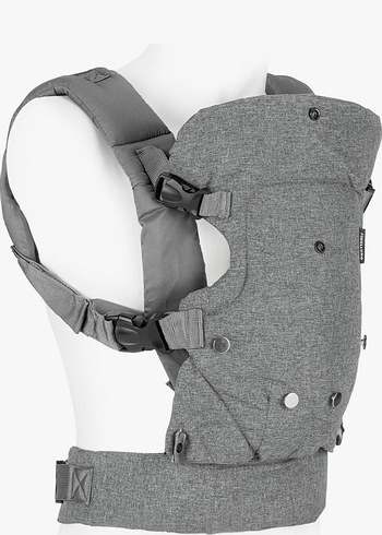 Wellgro 4'ü 1 Arada Gri Bebek Taşıma Kangurusu - Görsel 3