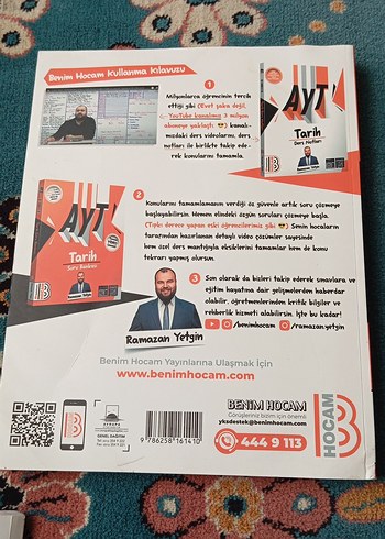 BENİM HOCAM Ramazan Yetgin AYT Tarih Soru Bankası