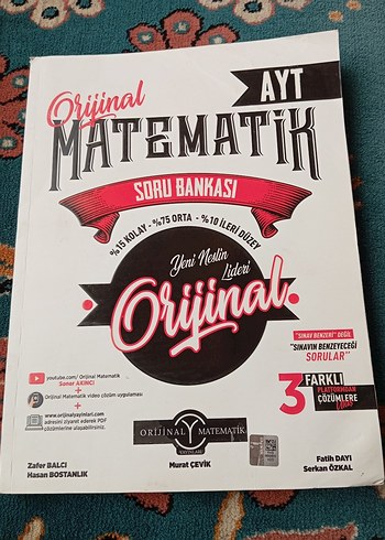 Orijinal AYT Matematik Soru Bankası