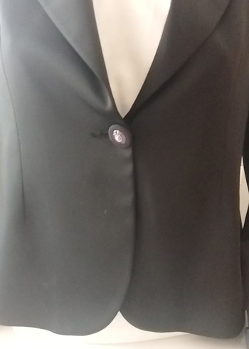 Diğer Siyah Kadın Düğmeli Blazer Ceket