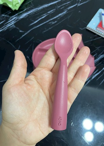 Koyu Pembe Bebek Mama Önlüğü - Görsel 7