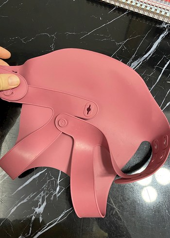 Koyu Pembe Bebek Mama Önlüğü - Görsel 2