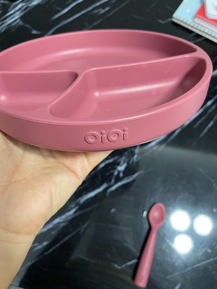 Koyu Pembe Bebek Mama Önlüğü - Görsel 4