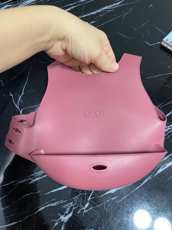 Koyu Pembe Bebek Mama Önlüğü - Görsel 3