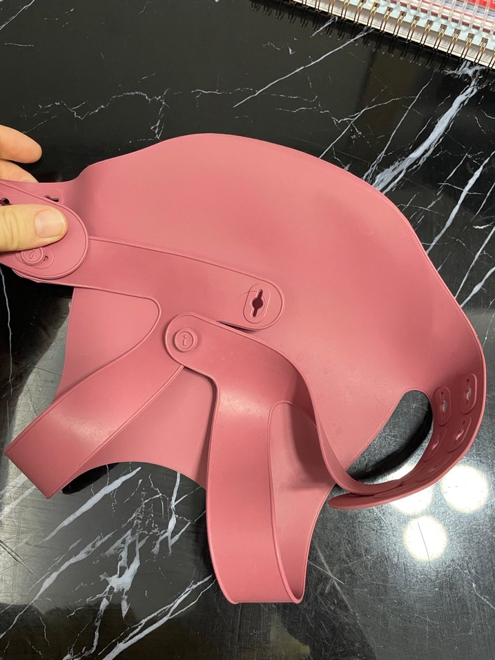 Koyu Pembe Bebek Mama Önlüğü - Görsel 2