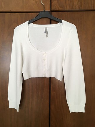Bershka Bershka beyaz bolero hırka 