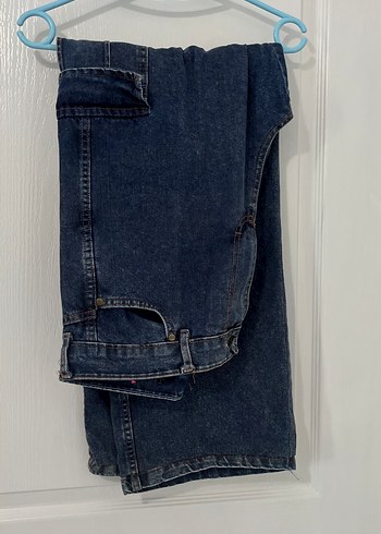 Kadın Koyu Mavi Salaş Midi Kot Pantolon