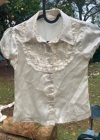 Vintage Victorian Saten Gömlek