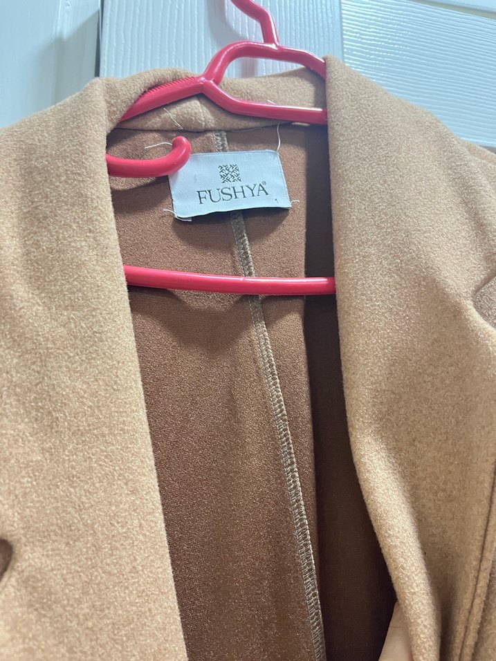 Kahverengi Uzun Süet Kadın Kaban - Görsel 3