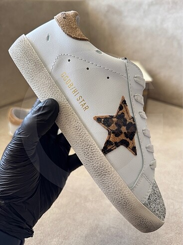 37 Beden beyaz Renk Hakiki Deri Golden Goose