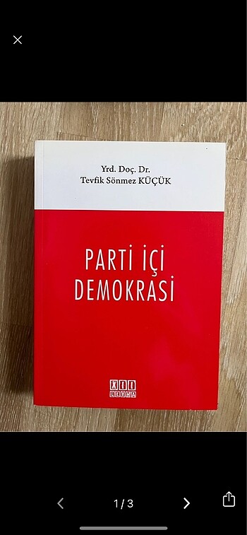 Parti İçi Demokrasi - Yrd. Doç. Dr. Tevfik Sönmez Küçük