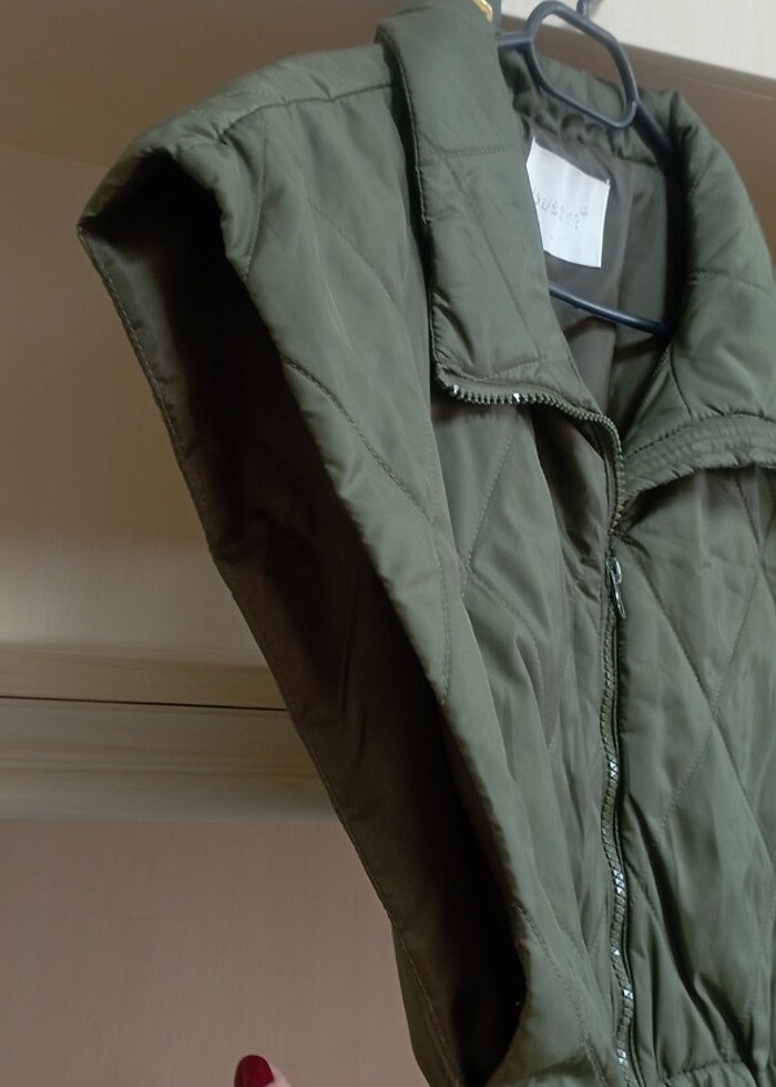 Şişme ceket tarzı yelek - Görsel 2