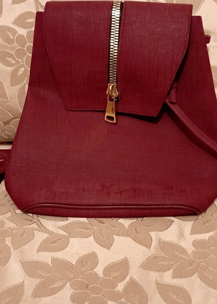 Bordo sırt çantası  - Görsel 3