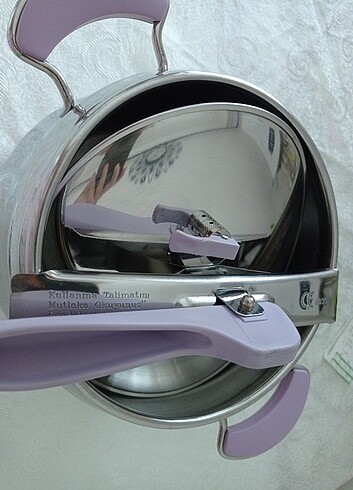  Beden mor Renk Gümüşer düdüklü tencere 5lt