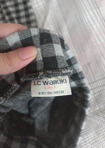 LC Waikiki LC Gri Kareli Çocuk Kumaş Pantolon