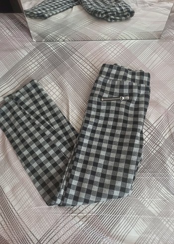LC Gri Kareli Çocuk Kumaş Pantolon