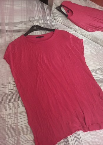 Mavi Jeans Pembe Kısa Kollu Salaş Kadın Tişört