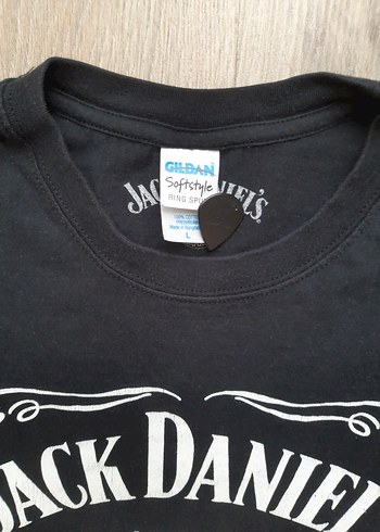 l Beden Jack Daniel's Baskılı Siyah Erkek Tişört