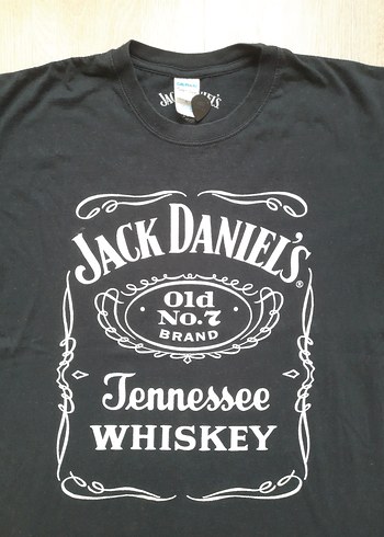 Diğer Jack Daniel's Baskılı Siyah Erkek Tişört