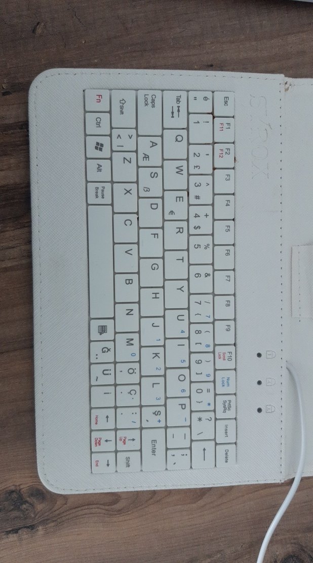 Beyaz Katlanabilir Klavye Kılıfı - Görsel 2