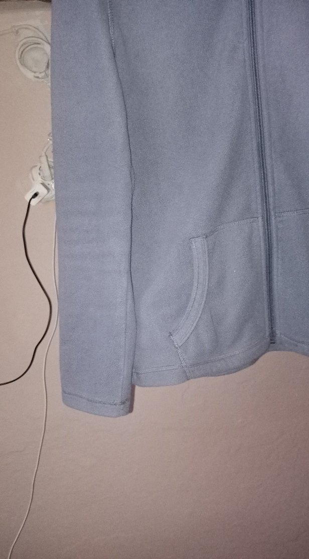 Kapüşonlu Fermuarlı Gri Ceket - Görsel 3