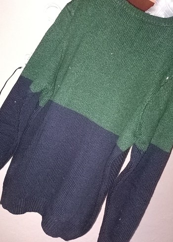 Kadın Örgü Uzun Kollu Yeşil Kazak - Görsel 5