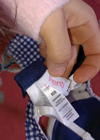 Nakışlı Mavi Vintage Bohem Sütyen - Görsel 7