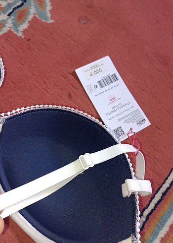 Nakışlı Mavi Vintage Bohem Sütyen - Görsel 6