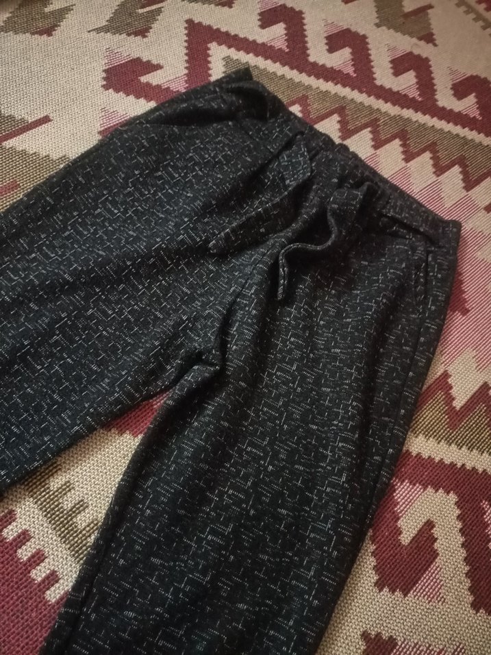 Gri Örme Kadın Rahat Kesim Pantolon - Görsel 3