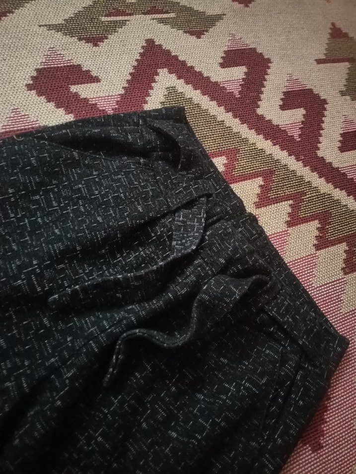 Gri Örme Kadın Rahat Kesim Pantolon - Görsel 4