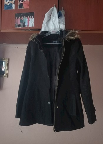 Kürklü Siyah Kadın Ceket - Görsel 6