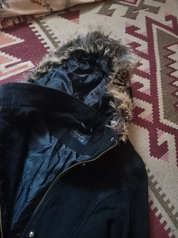 Kürklü Siyah Kadın Ceket - Görsel 4