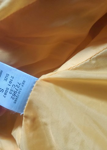 Sarı Fermuarlı Kadın Mont - Görsel 6