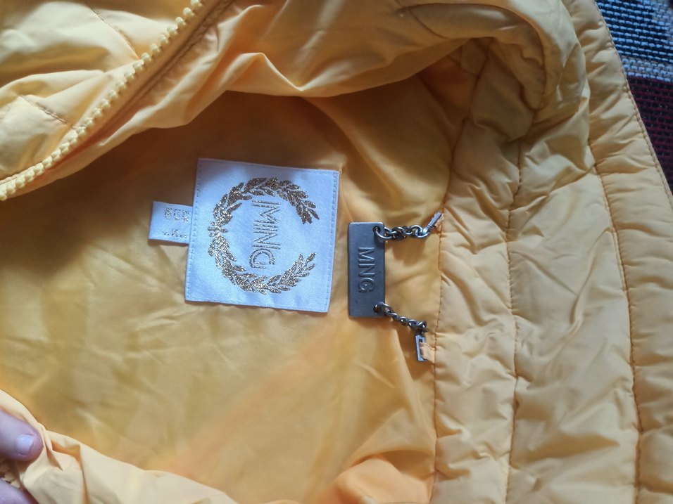 Sarı Fermuarlı Kadın Mont - Görsel 5