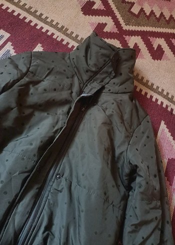 Fermuarlı Gri Kadın Ceket Yüksek Yakalı - Görsel 4