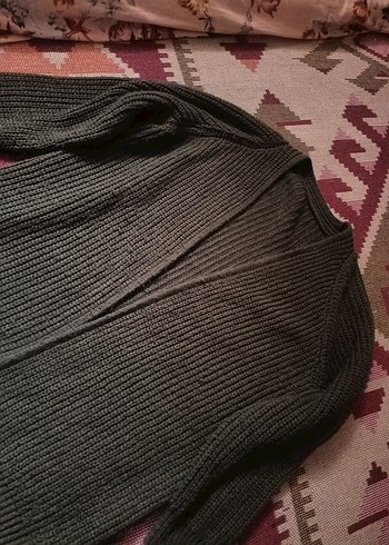 Bohem Tarzı Örgü Kadın Hırka - Görsel 2