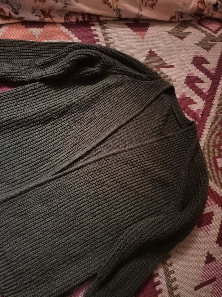 Bohem Tarzı Örgü Kadın Hırka - Görsel 2