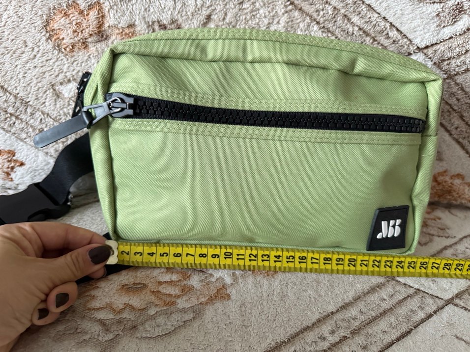 Muni Bum Bag Fermuarlı Yeşil Kadın Çapraz Çanta - Görsel 3