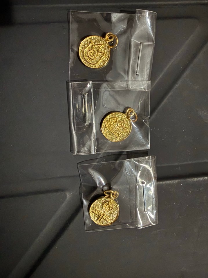 Burç elementi gümüş kolye ucu - ateş - Görsel 2