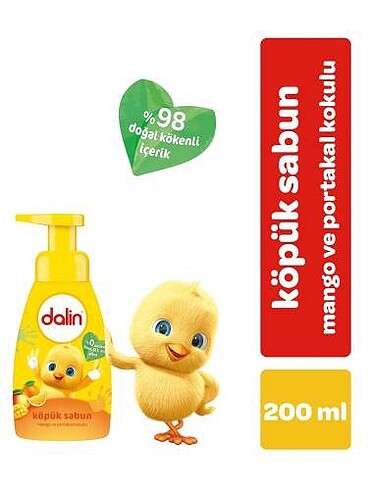 DALİN KÖPÜK SABUN MANGO 200 ML